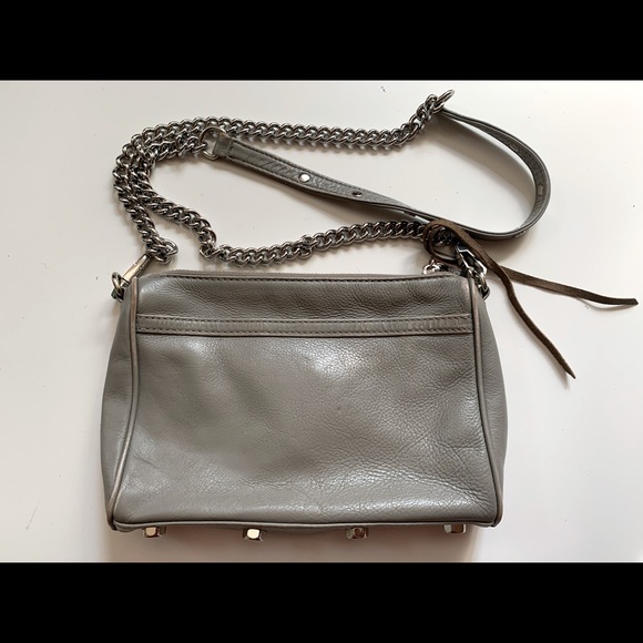 Rebecca Minkoff mini MAC grey leather crossbody - Picture 2 of 16